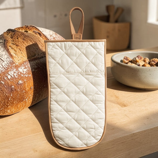 Zynto Oven Mitt - 100% Natural Sustainable Cotton - Professional Grade Fiber Integrity - Quilted Thermal Protection - Heritage Series